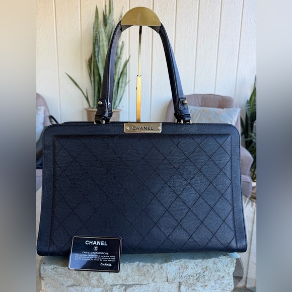 CHANEL Handbags - Chanel Grained CalfSkin Stitched Large Shoulder Bag